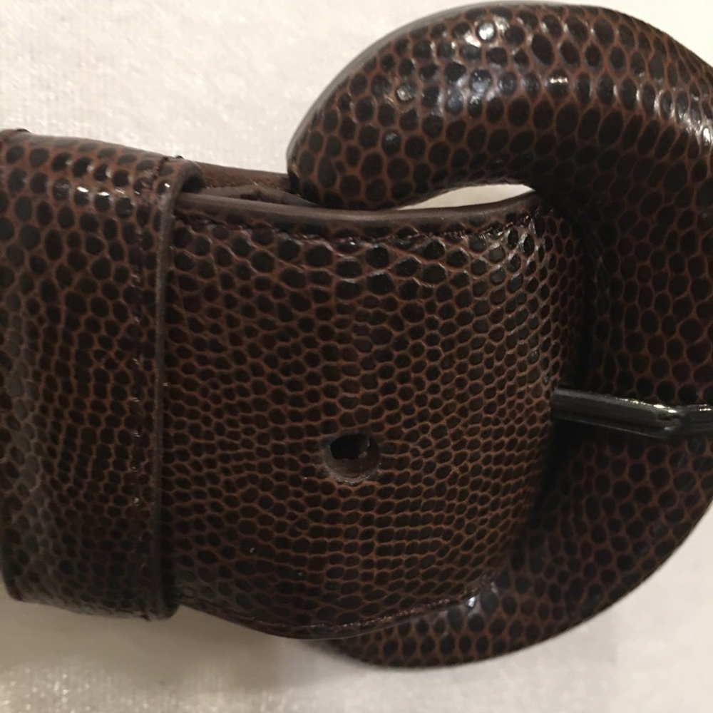 Betsey Johnson Women's Brown Man Made Belt - MED - Picture 4 of 10